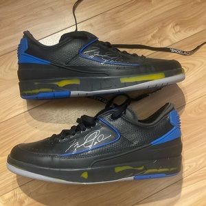 Jordan 2 Off-White Black blue low - Brand new - 10.5